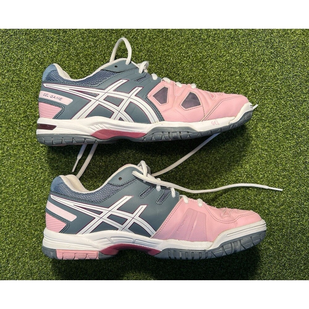 Asics GEL Game 5 Women's Tennis Pickleball Shoes Size 9 Cotton Candy Pink Gray